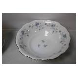 Vintage 53-Piece Blue Floral China Tea Set