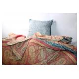 Chaps Home Queen Comforter and Pillow Set with Floral Design