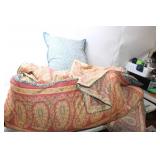 Chaps Home Queen Comforter and Pillow Set with Floral Design