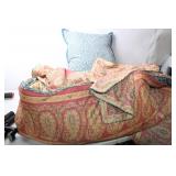 Chaps Home Queen Comforter and Pillow Set with Floral Design