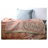 Chaps Home Queen Comforter and Pillow Set with Floral Design