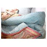 Chaps Home Queen Comforter and Pillow Set with Floral Design