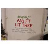 6.5 Ft Prelit Douglas Fir Artificial Christmas Tree