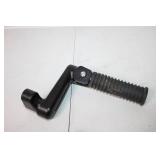 Pair of Black Motorcycle Foot Pegs with Grip