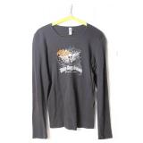 Bella Large Long-Sleeve T-Shirt with Dirty Dogg Saloon Graphic
