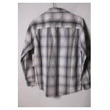 Calvin Klein Jeans Gray Plaid Shirt, Size M