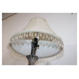 Elegant Decorative Table Lamp with Beaded Shade
