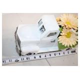 Decorative Vintage-Style Metal Truck with Floral Arrangement