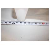 White Plastic Bathtub Overflow Cover Tray