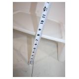 White Plastic Bathtub Overflow Cover Tray