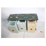 Vintage Wooden Drawer Organizer with Distressed Finish