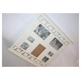 Large White Multi-Photo Collage Frame with Carved Leaf Design