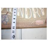 Vintage Laundry Sign with Rustic Design