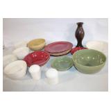 Colorful Collection of Ceramic Dinnerware and Accessories