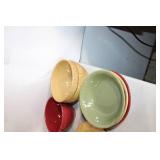Colorful Stoneware Dinnerware Set - 25 Pieces, Mixed Bowls, Cups, and Plates