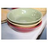 Colorful Stoneware Dinnerware Set - 25 Pieces, Mixed Bowls, Cups, and Plates