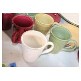 Colorful Stoneware Dinnerware Set - 25 Pieces, Mixed Bowls, Cups, and Plates