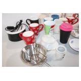 Collection of 27 Assorted Mugs, Teacups, and Serving Items