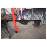 Collection of Assorted Snow Shovels, Spades, and Garden Tools