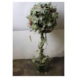 Artificial Topiary Plant with Grapevine Decoration in Green Pot