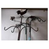 Vintage Rooster Weathervane Style Garden Plant Hangers