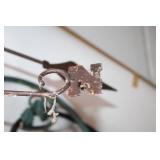 Vintage Rooster Weathervane Style Garden Plant Hangers