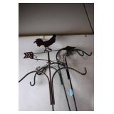 Vintage Rooster Weathervane Style Garden Plant Hangers