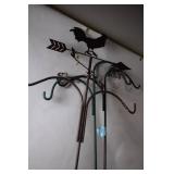 Vintage Rooster Weathervane Style Garden Plant Hangers