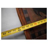 Vintage Wooden Serving Tray with Rooster Design