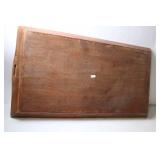 Vintage Wooden Serving Tray with Rooster Design