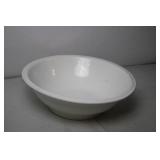 Vintage White Enamel Wash Basin Bowl - 14 Inches