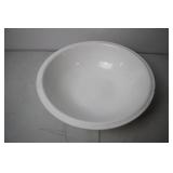 Vintage White Enamel Wash Basin Bowl - 14 Inches