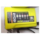 Ryobi 40V Lithium Battery Charger and Power Supply Set