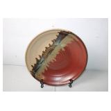 Lost Highway Pottery Artisan Plate - 14-inch Handmade Ceramic
