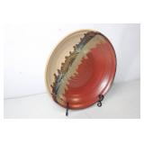 Lost Highway Pottery Artisan Plate - 14-inch Handmade Ceramic