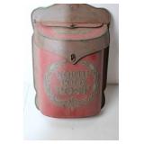 Vintage North Pole Post Mailbox with Distressed Finish