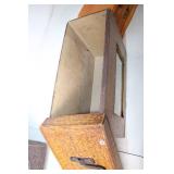 Collection of Home Decor Items Including Jewelry Box, Photo Frames, and Mini Boot Vase