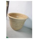 Large Beige Ceramic Plant Pot