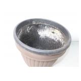 Large Brown Plastic Planter Pot Outdoor