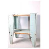 Rustic Wooden Stand with Flared Legs