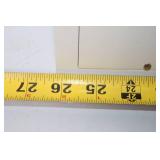 Large Pink and Green Floral Corkboard with White Frame