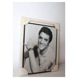 Elvis Presley Framed Black and White Portrait Poster