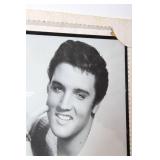 Elvis Presley Framed Black and White Portrait Poster