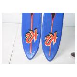 Pair of K2 Downhill Skis with Salomon 300 Bindings and Scott Poles