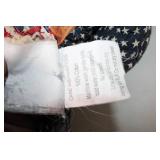 Patriotic Quilt with Star and Stripes Patchwork Design