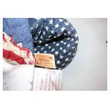 Patriotic Quilt with Star and Stripes Patchwork Design