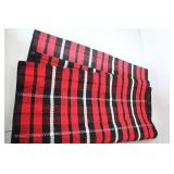 Red and Black Plaid Table Runner 50" x 25"