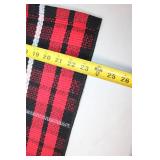 Red and Black Plaid Table Runner 50" x 25"
