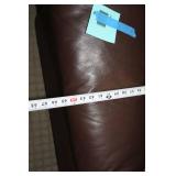 Gently Used Leather Loveseat in Brown