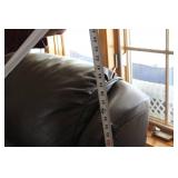 Gently Used Leather Loveseat in Brown